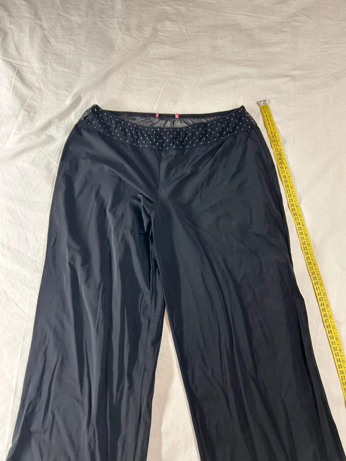 Zwarte vintage leggingbroek met kant – photo 5